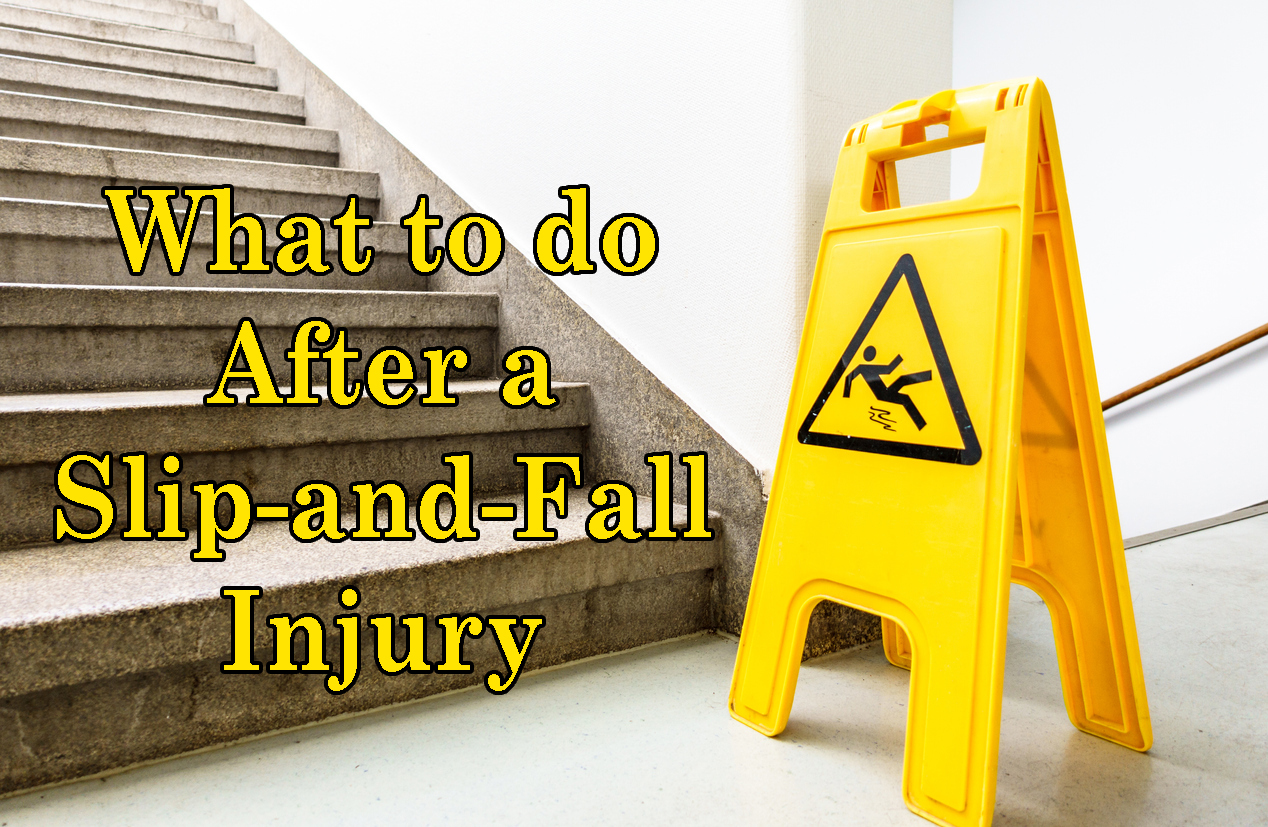 What to do after a slip and fall injury